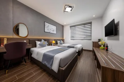 Chambre Twin Superior — Cat Ba Wistaria Hotel- Jacuzzi Rooftop & Fitness